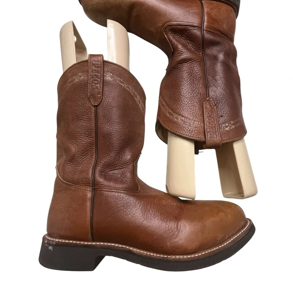Red Wing Shoes Tan Leather Boots, size 10D